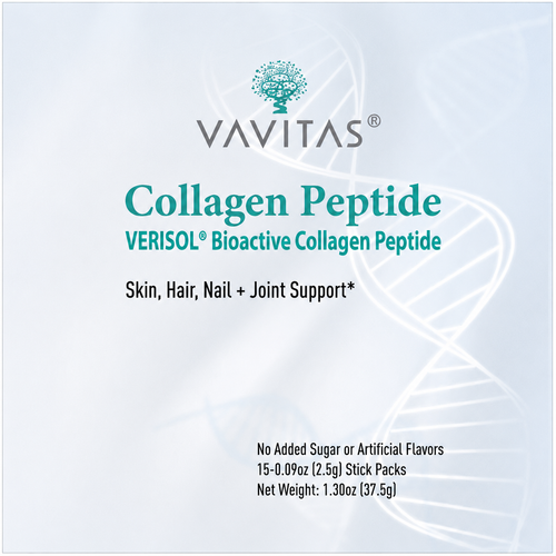 VAVITAS Collagen Peptide Stick Packs - VERISOL®, 2.5g, 15 Count