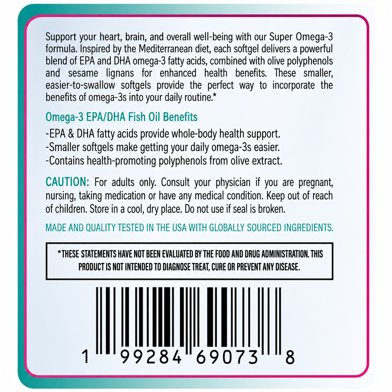 VAVITAS Fish Oil - 1000mg Fish Oil with 700mg Omega-3, EPA & DHA
