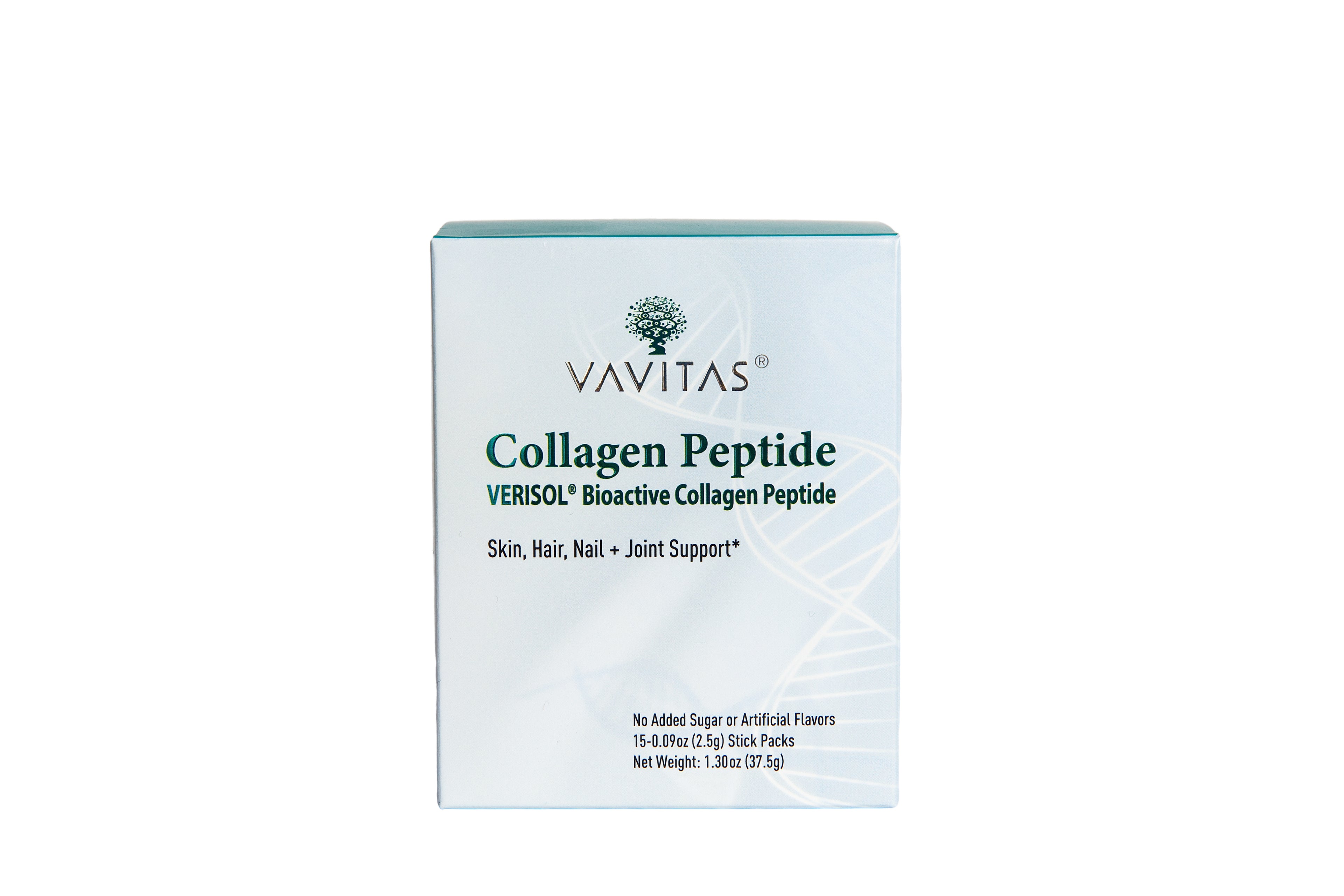 VAVITAS Collagen Peptide Stick Packs - VERISOL®, 2.5g, 15 Count