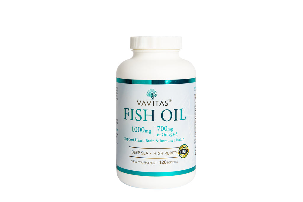 VAVITAS Fish Oil - 1000mg Fish Oil with 700mg Omega-3, EPA & DHA