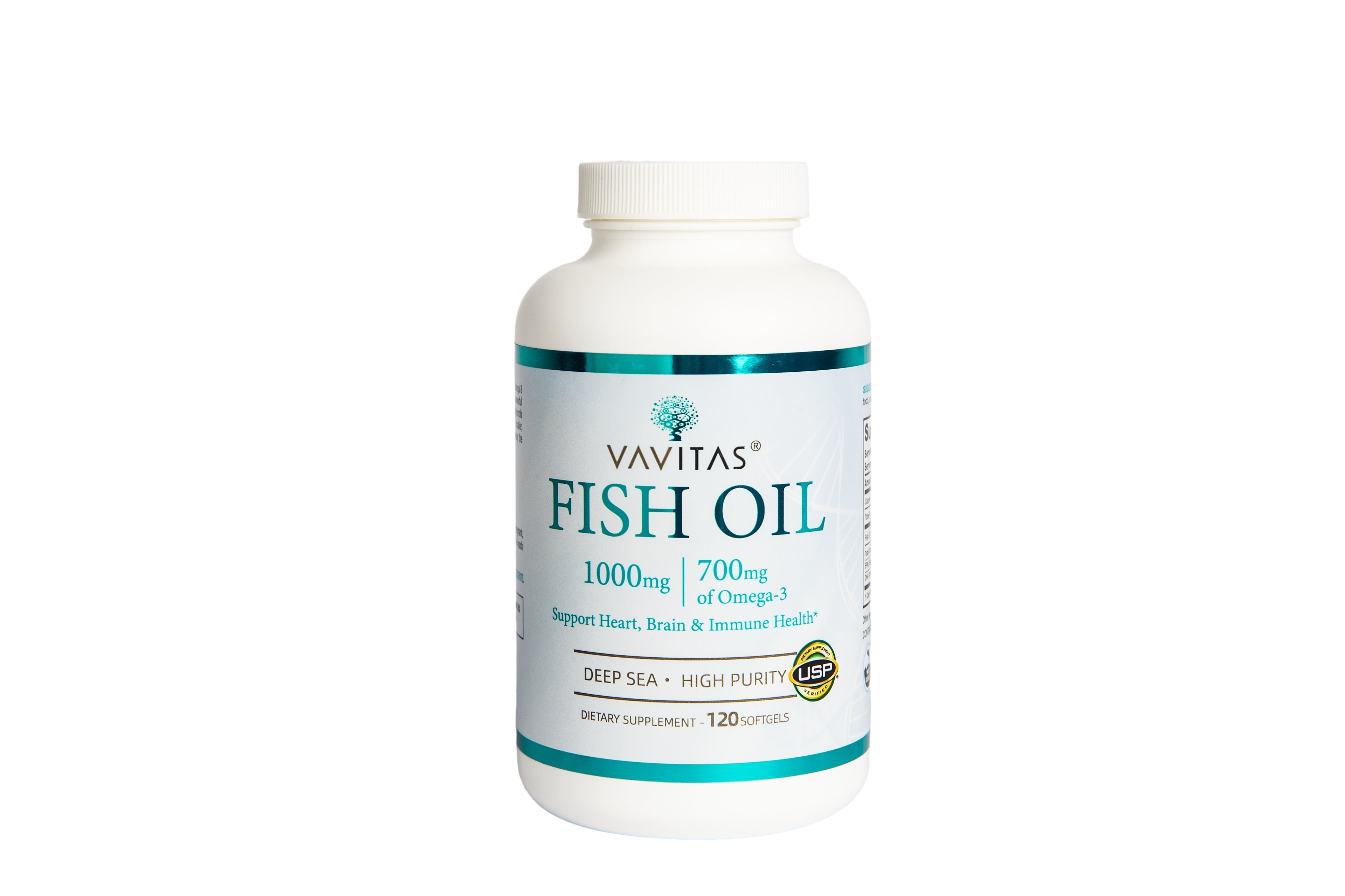 VAVITAS Fish Oil - 1000mg Fish Oil with 700mg Omega-3, EPA & DHA