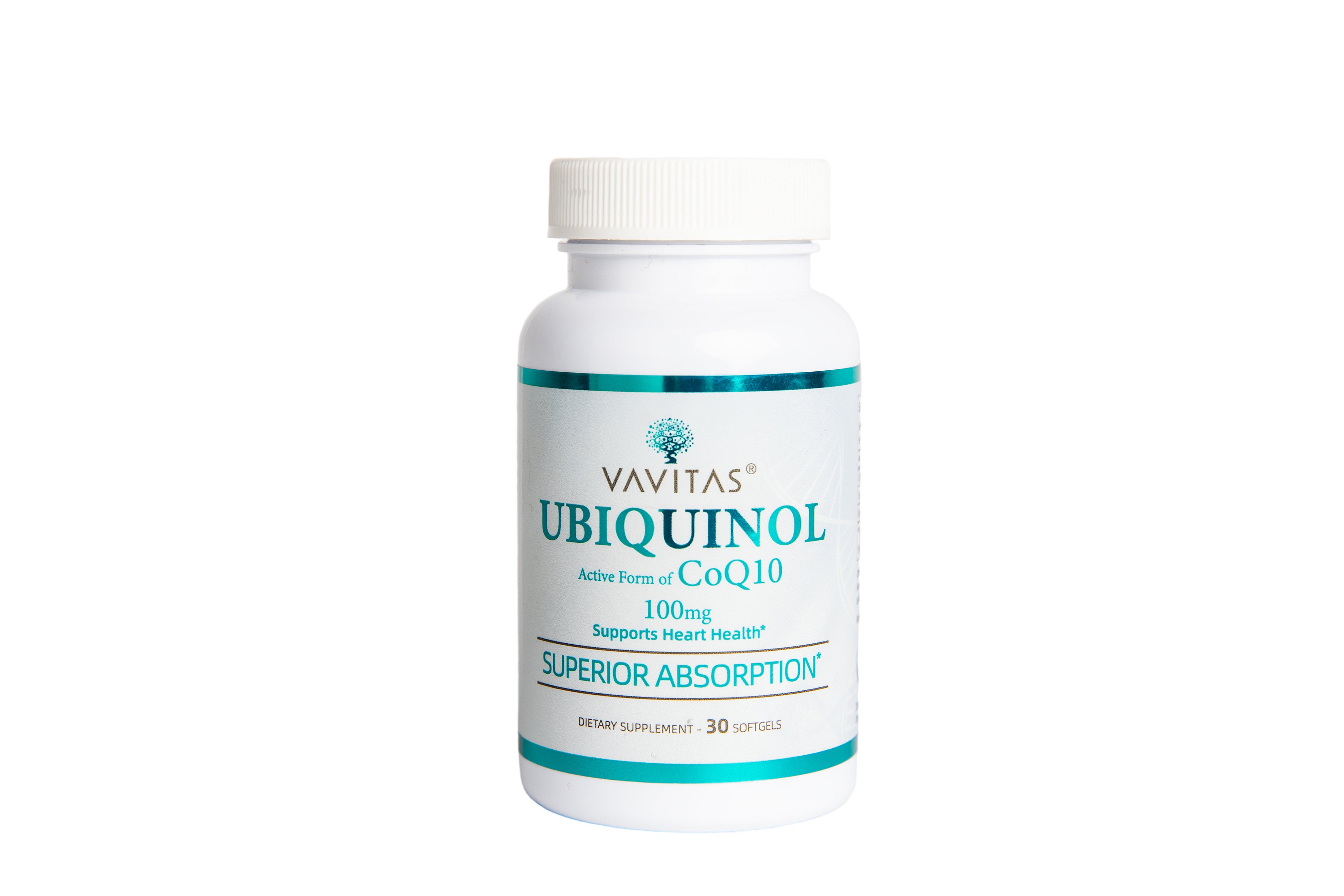 VAVITAS Ubiquinol 100mg Softgels - Active CoQ10, 30 Count